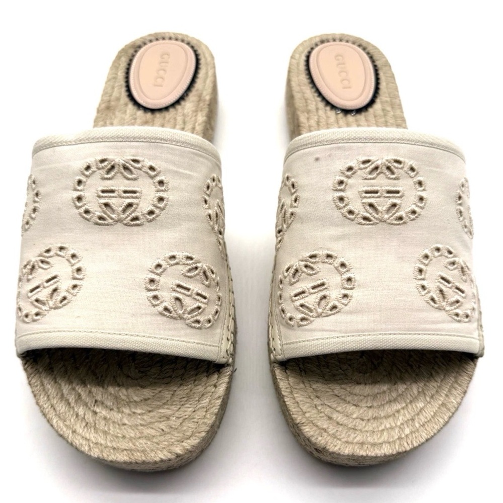 Gucci Damita Espadrille Slide Sandal - Picture 1 of 7